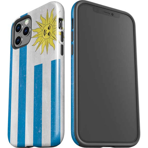 Uraguay Flag Distressed iPhone 12 Pro Impact Case
